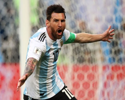 Watch: Sensational control from Messi to open his account at Russia 2018